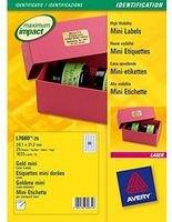 Etiket Avery L7680-25 38.1x21.2mm goud 1625 etiketten | 5 stuks - thumbnail