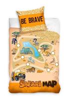 Dekbedovertrek Safari map 140 x 200 cm Katoen - thumbnail
