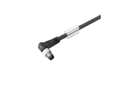 Weidmüller 1857560500 Sensor/actuator connector, geassembleerd M8 Aantal polen (sensoren): 4 Stekker, haaks 5.00 m 1 stuk(s)