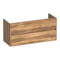 Brauer Adore - Onderkast - 120 cm - met 2 Softclose Lades Greeploos en 2 Sifon Uitsparingen - Honey - thumbnail