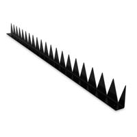 SecuMax Anti-klimstrip, staal verzinkt, haaks, lengte 100 cm, Blackline - Ral 9005 (2 st) L 1000 H 6 - thumbnail