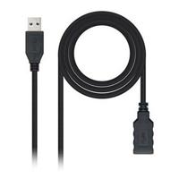 Kabel USB 3.0 A naar USB A NANOCABLE 10.01.0902BK 2 m - thumbnail
