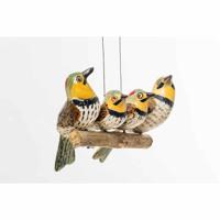 Metalen Spechtenfamilie van 4 - thumbnail