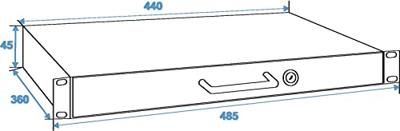 OMNITRONIC Rack Drawer with lock 1U - thumbnail