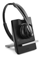 EPOS neu On Ear headset Telefoon DECT Stereo Zwart Noise Cancelling Microfoon uitschakelbaar (mute) - thumbnail