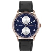 Prisma Herenhorloge rosé-goudkleurig saffierglas P.1903 - thumbnail