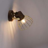 Just Light WandlampAlami bruin messing - 11486-60 - thumbnail