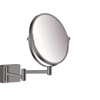 Hansgrohe Addstoris make-up spiegel 3x vergroting brushed black chroom 41791340 - thumbnail