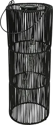 Decostar Hanglamp solar LED Fadime S 45 cm zwart