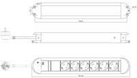 Bachmann 331.010 Stekkerdoos 6-voudig Meerdere kleuren Randaarde stekker 1 stuk(s) - thumbnail