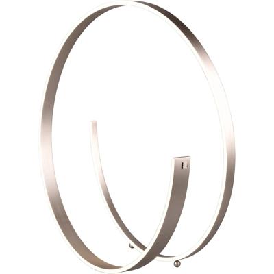 LED Vloerlamp - Cinque Cinardi - 1 Lichtpunt van 42 Watt - Dimbaar - Aanpasbare Lichtkleur - Voetschakelaar - Mat Nikkel - Metaal