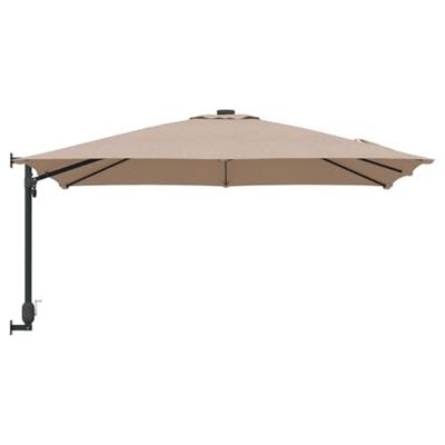Tuinparasol Taupe en Zwart 248.5 x 247.5 x 160 cm