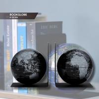 Boekensteun Troika met magnetische globes 13cm set à 2 stuks zwart - thumbnail