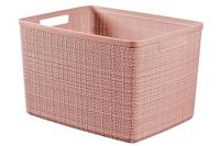Curver Opbergmand Jute-Look 20L Roze - thumbnail