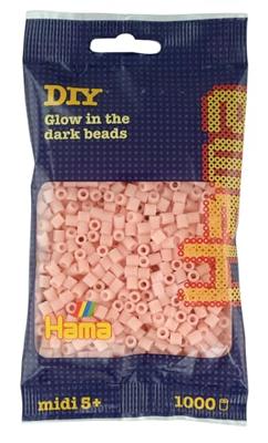 Hama Strijkkralen 1000 Stuks Rood Glow