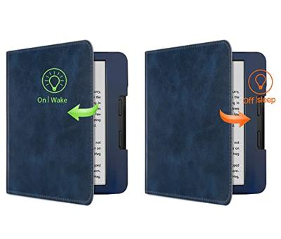 Lunso - Luxe sleepcover stand hoes - Kobo Sage (8 inch) - Blauw Lunso - Luxe sleepcover stand hoes - Kobo Sage (8 inch) - Blauw
