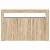 Dressoir Sonoma eiken 116 x 30 x 75 cm Bewerkt hout - thumbnail
