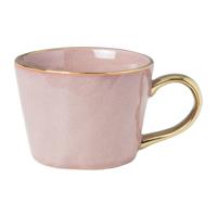 Mok met gouden oor - roze - 250 ml - thumbnail