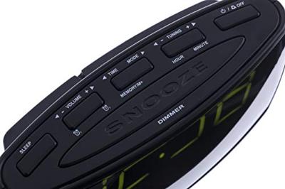 Adler AD 1121 radio Klok Analoog & digitaal Zwart