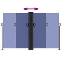 VidaXL Windscherm uittrekbaar 160x1200 cm zwart - thumbnail