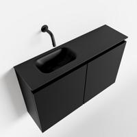 MONDIAZ TURE 80cm toiletmeubel urban. EDEN wastafel urban links geen kraangat - thumbnail