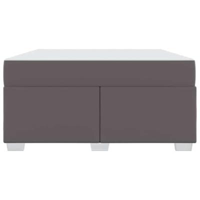 Bedframe Grijs 140 x 200 cm Kunstleer