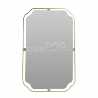 Spiegel Metaal Goud 28x45cm