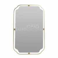 Spiegel Metaal Goud 28x45cm - thumbnail