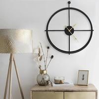 VidaXL Wandklok 52 cm ijzer zwart - thumbnail