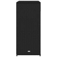 Tuinkast 105x55x113 cm poly rattan zwart - thumbnail