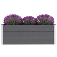 VidaXL Plantenbak verhoogd 150x50x54 cm hkc grijs - thumbnail