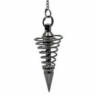 Pendel Metaal Spiraal Zwart - thumbnail