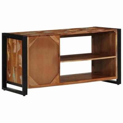 Schoenenbank Multikleur Massief gerecycled hout