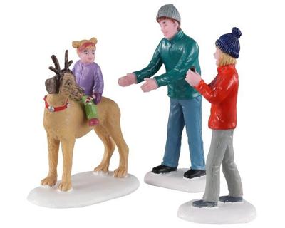 Lemax rover plays rudolph s/3 kerstdorp figuur type 4 2020