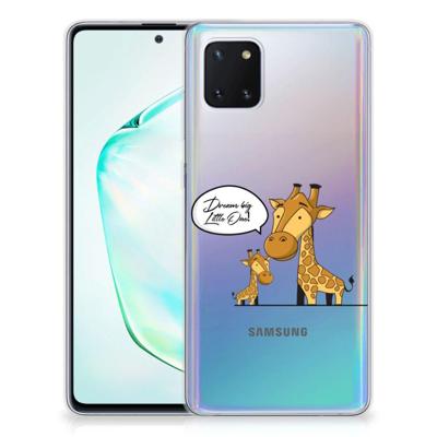 Samsung Galaxy Note 10 Lite Telefoonhoesje met Naam Giraffe Samsung Galaxy Note 10 Lite Telefoonhoesje met Naam Giraffe