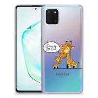 Samsung Galaxy Note 10 Lite Telefoonhoesje met Naam Giraffe - thumbnail