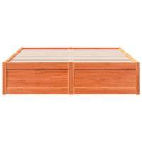 Bedframe zonder matras massief grenenhout wasbruin 160x200 cm - thumbnail
