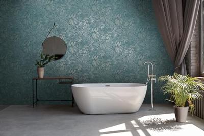 Livingwalls Smart Surfaces - Blauw - Floraal - 395603