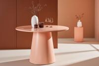 Nohr Ronde Eettafel 'Mikeisha' MDF, 120cm, kleur Peach - thumbnail