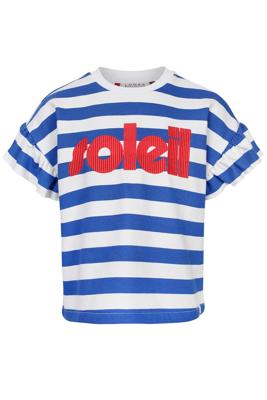 LOOXS Little Zomer sweater meisjes s/s gestreept - wit