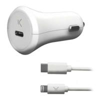USB-Oplader voor Auto's KSIX Apple-compatible 18W - thumbnail