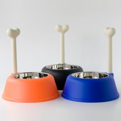 Alessi | Lupita AMMI02 B - Design Hondenvoerbak in Thermoplastische Hars en 18/10 Roestvrij staal, Zwart