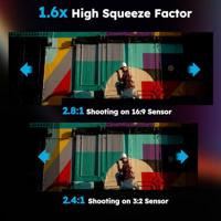 Sirui 75mm T2.9 1.6x Full-Frame Anamorphic lens (E-mount) - thumbnail