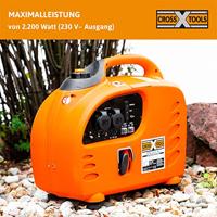 CrossTools CPG 2000 INV 4-takt Aggregaat met omvormer 2.4 kW 230 V 24 kg 2000 W - thumbnail