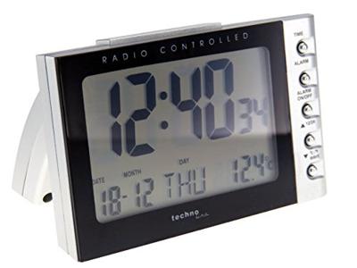 Techno Line WT 188 Wekker Zendergestuurd Zilver, Zwart Alarmtijden 1