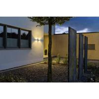 SLV Hoekige buitenlampLogs Wall Up - Down antraciet - 232105 - thumbnail