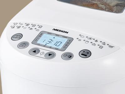 Broodmachine - MEDION - 50073723 - 550 W - 19 programma's - Hublot - Wit