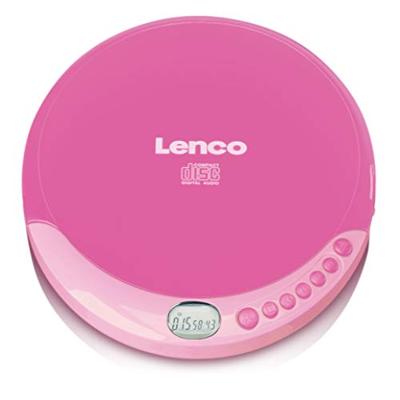 Lenco CD-011 - Draagbare cd-speler Walkman - Diskman - CD Walkman - Met koptelefoon en micro-USB-oplaadkabel - roze