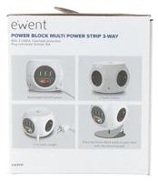 Cube multipluggen Ewent EW3939 USB 5V 2A (1,5 m) - thumbnail