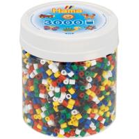Hama strijkkralen in potje primair mix (66), 3000st. - thumbnail